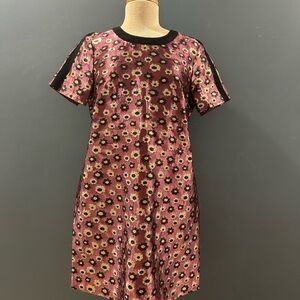 J Crew Collection metallic floral party dress